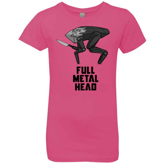 T-Shirts Hot Pink / YXS Full Metal Head Girls Premium T-Shirt