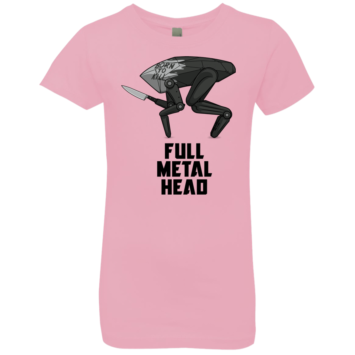 T-Shirts Light Pink / YXS Full Metal Head Girls Premium T-Shirt