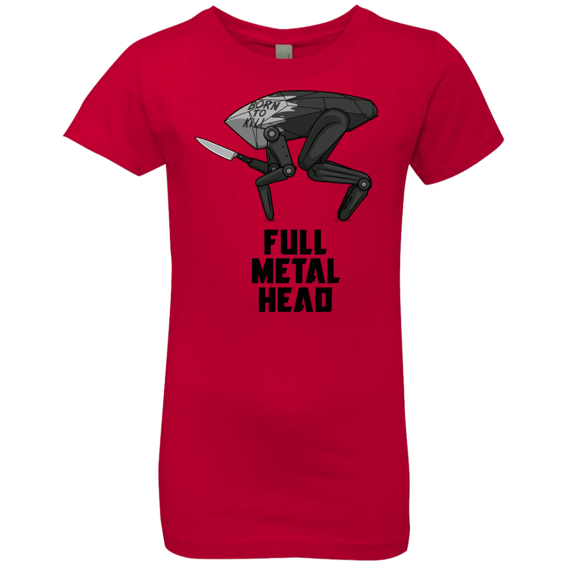 T-Shirts Red / YXS Full Metal Head Girls Premium T-Shirt