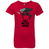 T-Shirts Red / YXS Full Metal Head Girls Premium T-Shirt