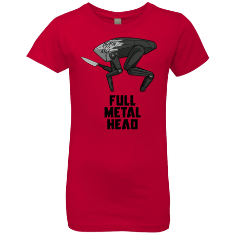 T-Shirts Red / YXS Full Metal Head Girls Premium T-Shirt