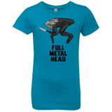 T-Shirts Turquoise / YXS Full Metal Head Girls Premium T-Shirt