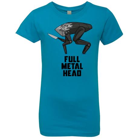 T-Shirts Turquoise / YXS Full Metal Head Girls Premium T-Shirt