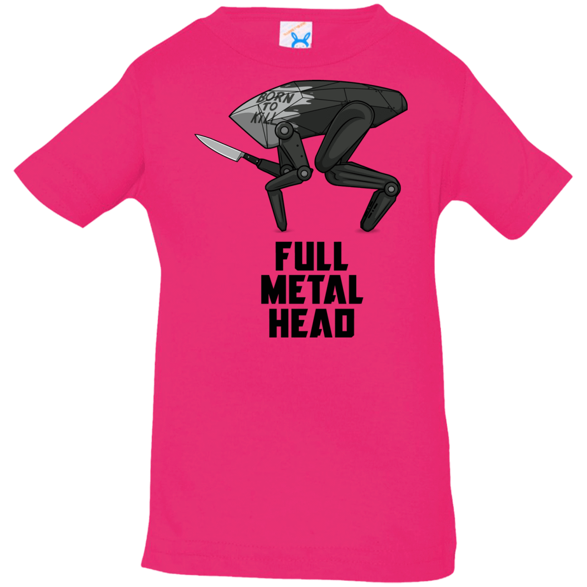 T-Shirts Hot Pink / 6 Months Full Metal Head Infant Premium T-Shirt