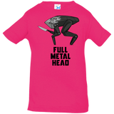 T-Shirts Hot Pink / 6 Months Full Metal Head Infant Premium T-Shirt