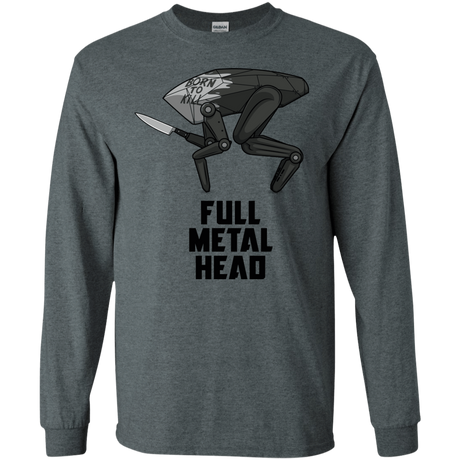 T-Shirts Dark Heather / S Full Metal Head Men's Long Sleeve T-Shirt