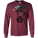 T-Shirts Maroon / S Full Metal Head Men's Long Sleeve T-Shirt