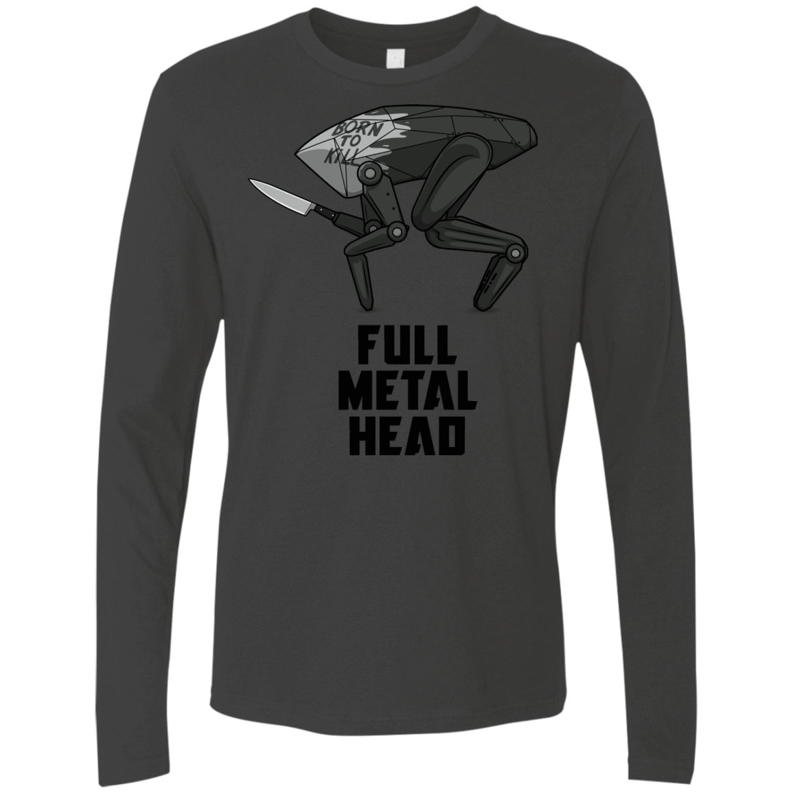 T-Shirts Heavy Metal / S Full Metal Head Men's Premium Long Sleeve