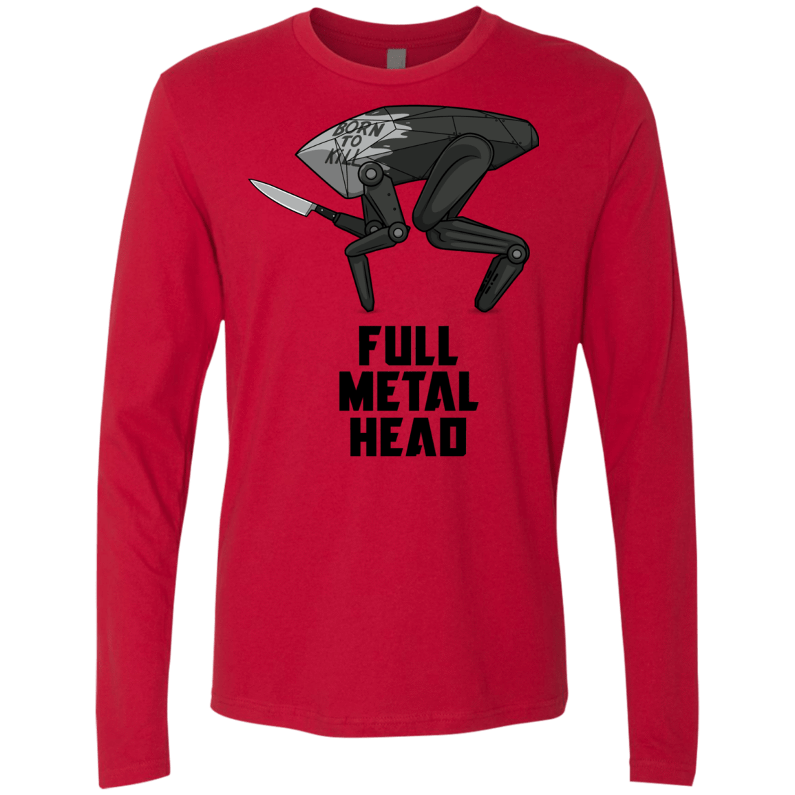 T-Shirts Red / S Full Metal Head Men's Premium Long Sleeve