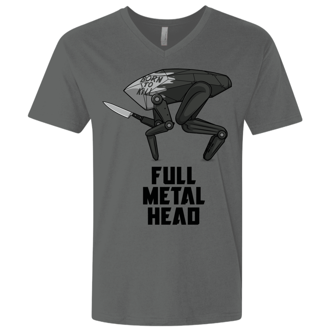 T-Shirts Heavy Metal / X-Small Full Metal Head Men's Premium V-Neck