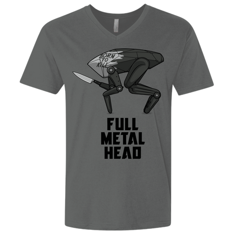 T-Shirts Heavy Metal / X-Small Full Metal Head Men's Premium V-Neck
