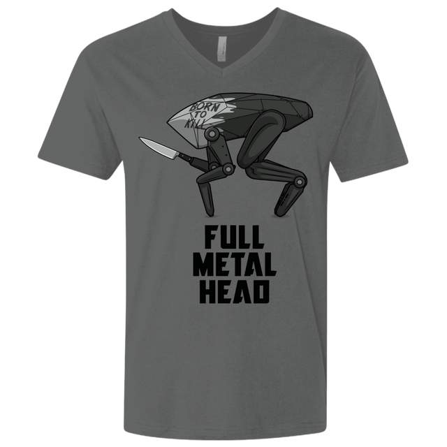 T-Shirts Heavy Metal / X-Small Full Metal Head Men's Premium V-Neck