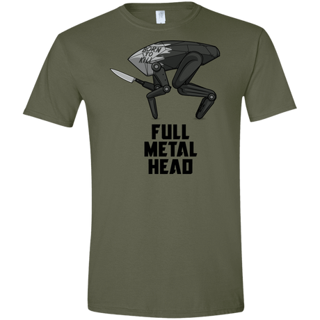 T-Shirts Military Green / S Full Metal Head Men's Semi-Fitted Softstyle