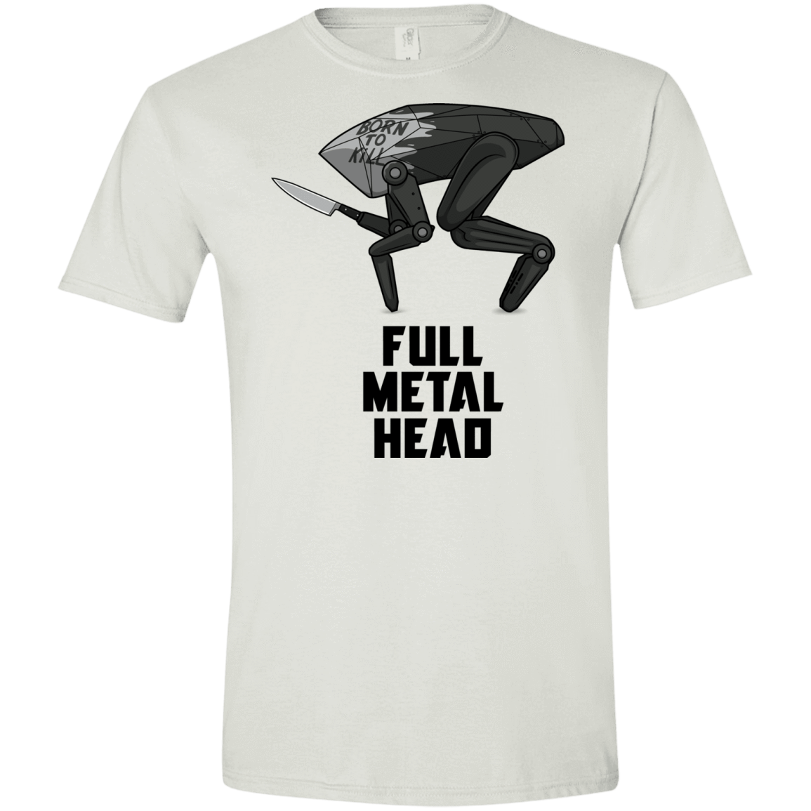 T-Shirts White / X-Small Full Metal Head Men's Semi-Fitted Softstyle