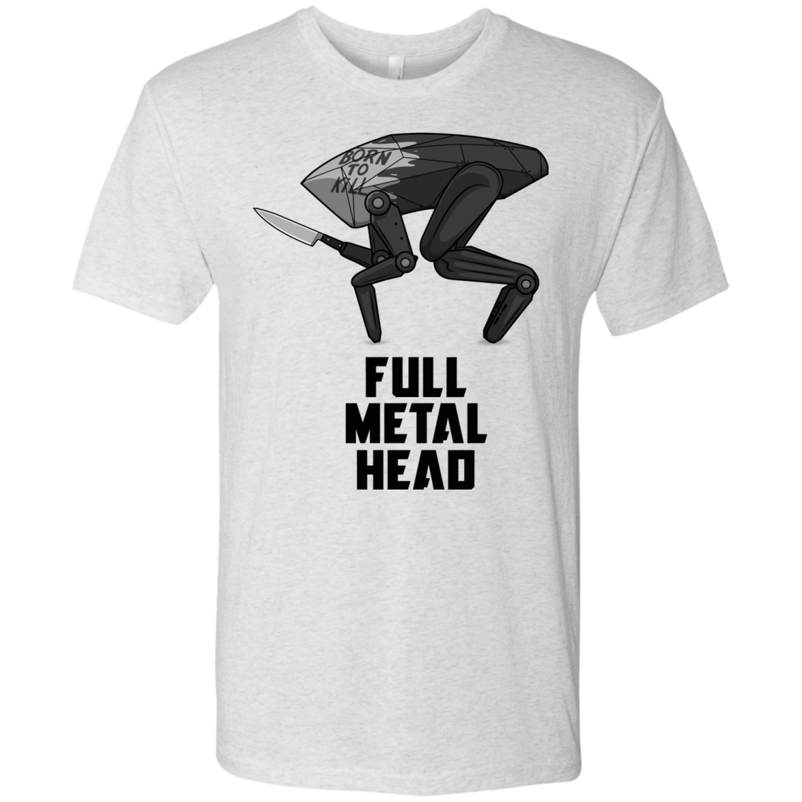 T-Shirts Heather White / S Full Metal Head Men's Triblend T-Shirt