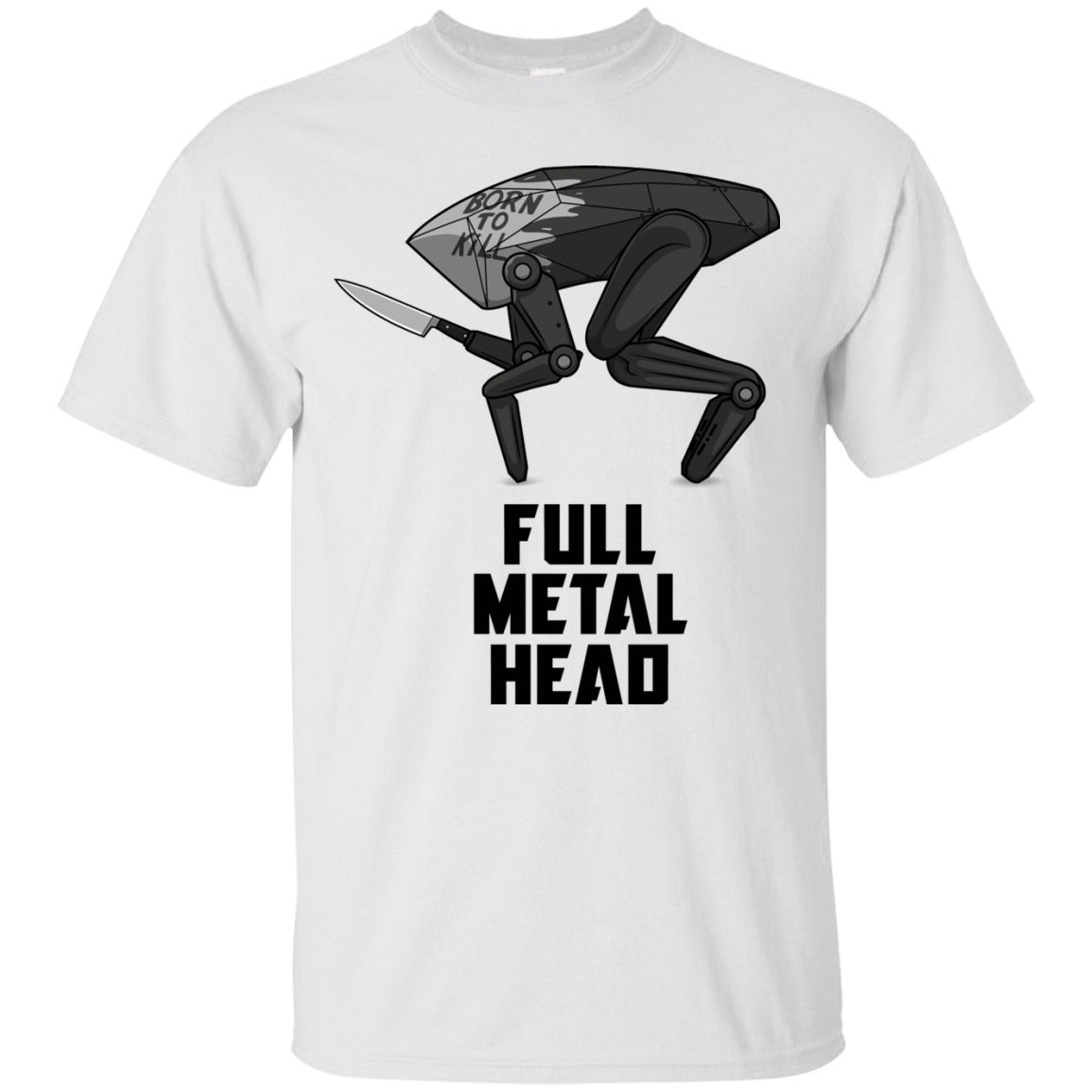 T-Shirts White / S Full Metal Head T-Shirt