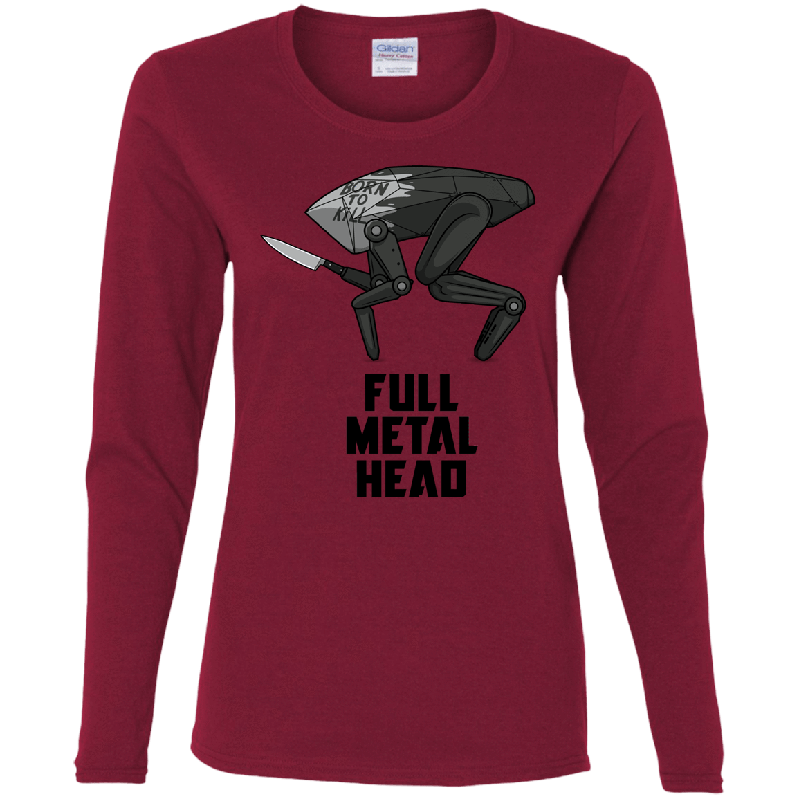 T-Shirts Cardinal / S Full Metal Head Women's Long Sleeve T-Shirt