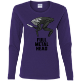 T-Shirts Purple / S Full Metal Head Women's Long Sleeve T-Shirt