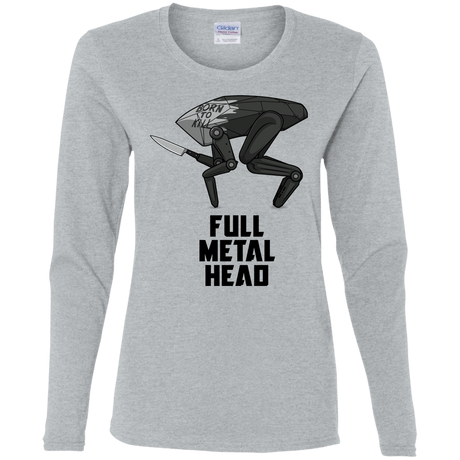 T-Shirts Sport Grey / S Full Metal Head Women's Long Sleeve T-Shirt