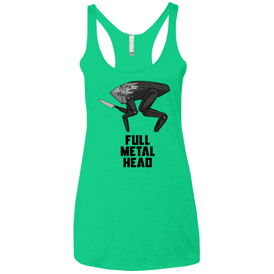 T-Shirts Envy / X-Small Full Metal Head Women's Triblend Racerback Tank