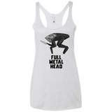 T-Shirts Heather White / X-Small Full Metal Head Women's Triblend Racerback Tank