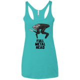 T-Shirts Tahiti Blue / X-Small Full Metal Head Women's Triblend Racerback Tank