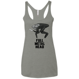 T-Shirts Venetian Grey / X-Small Full Metal Head Women's Triblend Racerback Tank