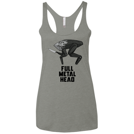 T-Shirts Venetian Grey / X-Small Full Metal Head Women's Triblend Racerback Tank