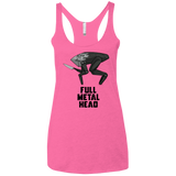 T-Shirts Vintage Pink / X-Small Full Metal Head Women's Triblend Racerback Tank