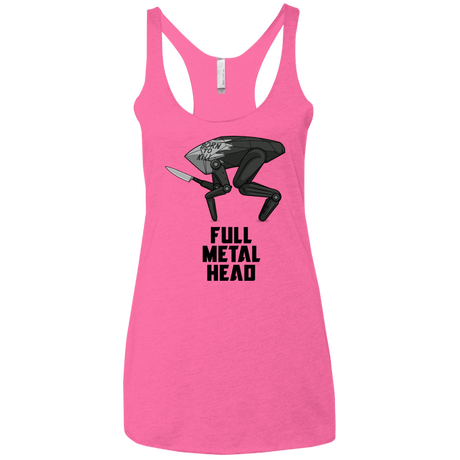T-Shirts Vintage Pink / X-Small Full Metal Head Women's Triblend Racerback Tank