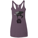 T-Shirts Vintage Purple / X-Small Full Metal Head Women's Triblend Racerback Tank