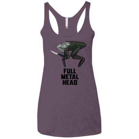 T-Shirts Vintage Purple / X-Small Full Metal Head Women's Triblend Racerback Tank