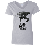 T-Shirts Sport Grey / S Full Metal Head Women's V-Neck T-Shirt