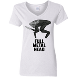 T-Shirts White / S Full Metal Head Women's V-Neck T-Shirt