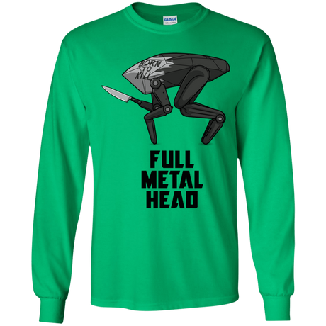 T-Shirts Irish Green / YS Full Metal Head Youth Long Sleeve T-Shirt