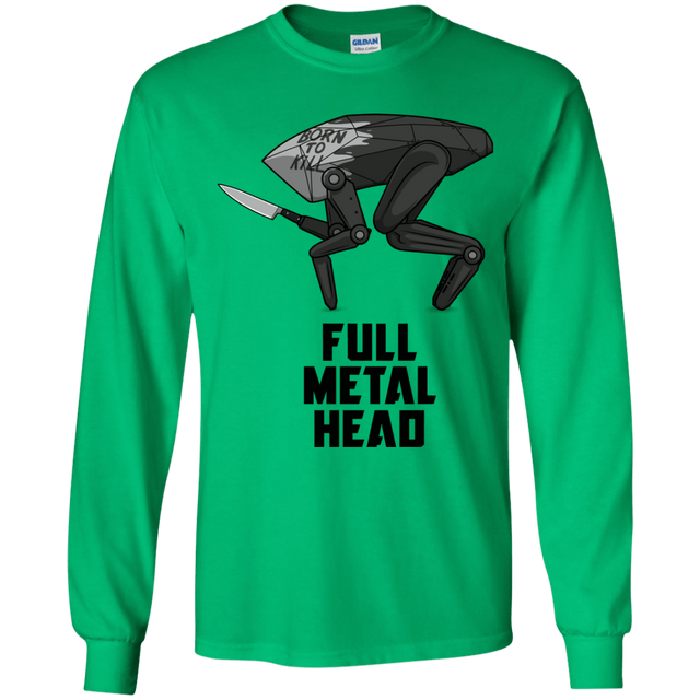 T-Shirts Irish Green / YS Full Metal Head Youth Long Sleeve T-Shirt