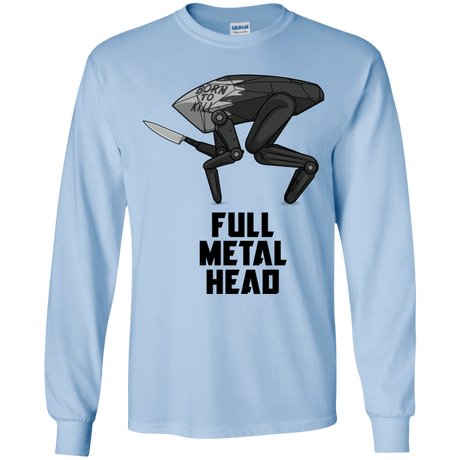 T-Shirts Light Blue / YS Full Metal Head Youth Long Sleeve T-Shirt