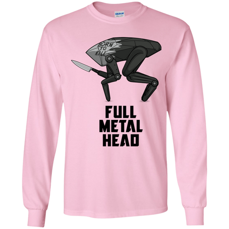 T-Shirts Light Pink / YS Full Metal Head Youth Long Sleeve T-Shirt