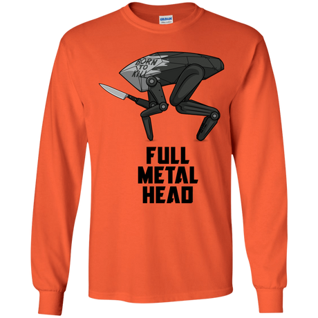 T-Shirts Orange / YS Full Metal Head Youth Long Sleeve T-Shirt