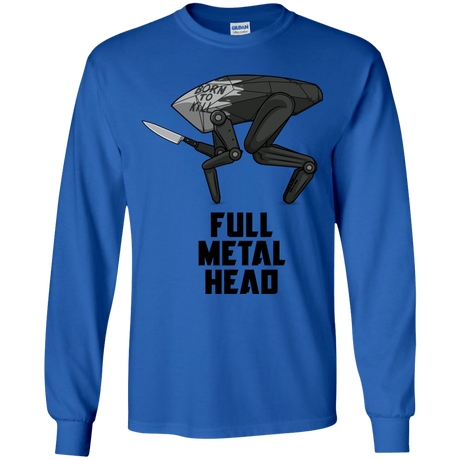 T-Shirts Royal / YS Full Metal Head Youth Long Sleeve T-Shirt