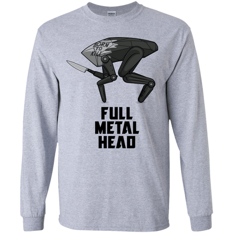 T-Shirts Sport Grey / YS Full Metal Head Youth Long Sleeve T-Shirt