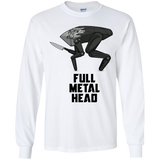 T-Shirts White / YS Full Metal Head Youth Long Sleeve T-Shirt