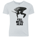 T-Shirts Heather White / YXS Full Metal Head Youth Triblend T-Shirt
