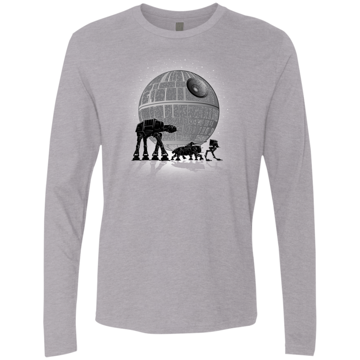 T-Shirts Heather Grey / Small Full Moon Over Empire Men's Premium Long Sleeve