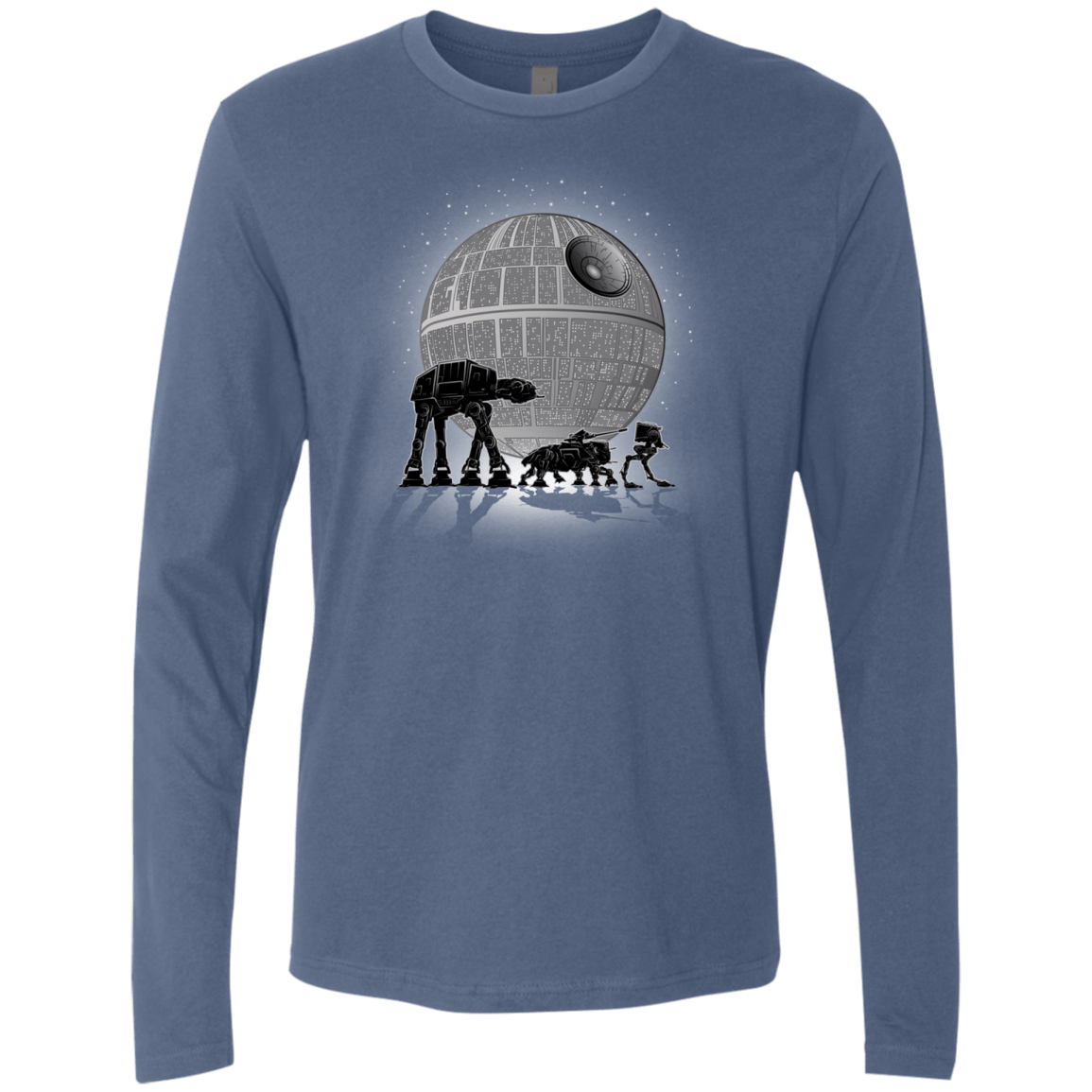 T-Shirts Indigo / Small Full Moon Over Empire Men's Premium Long Sleeve