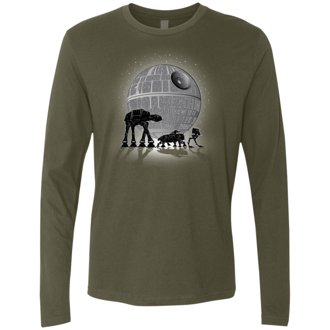 T-Shirts Military Green / Small Full Moon Over Empire Men's Premium Long Sleeve