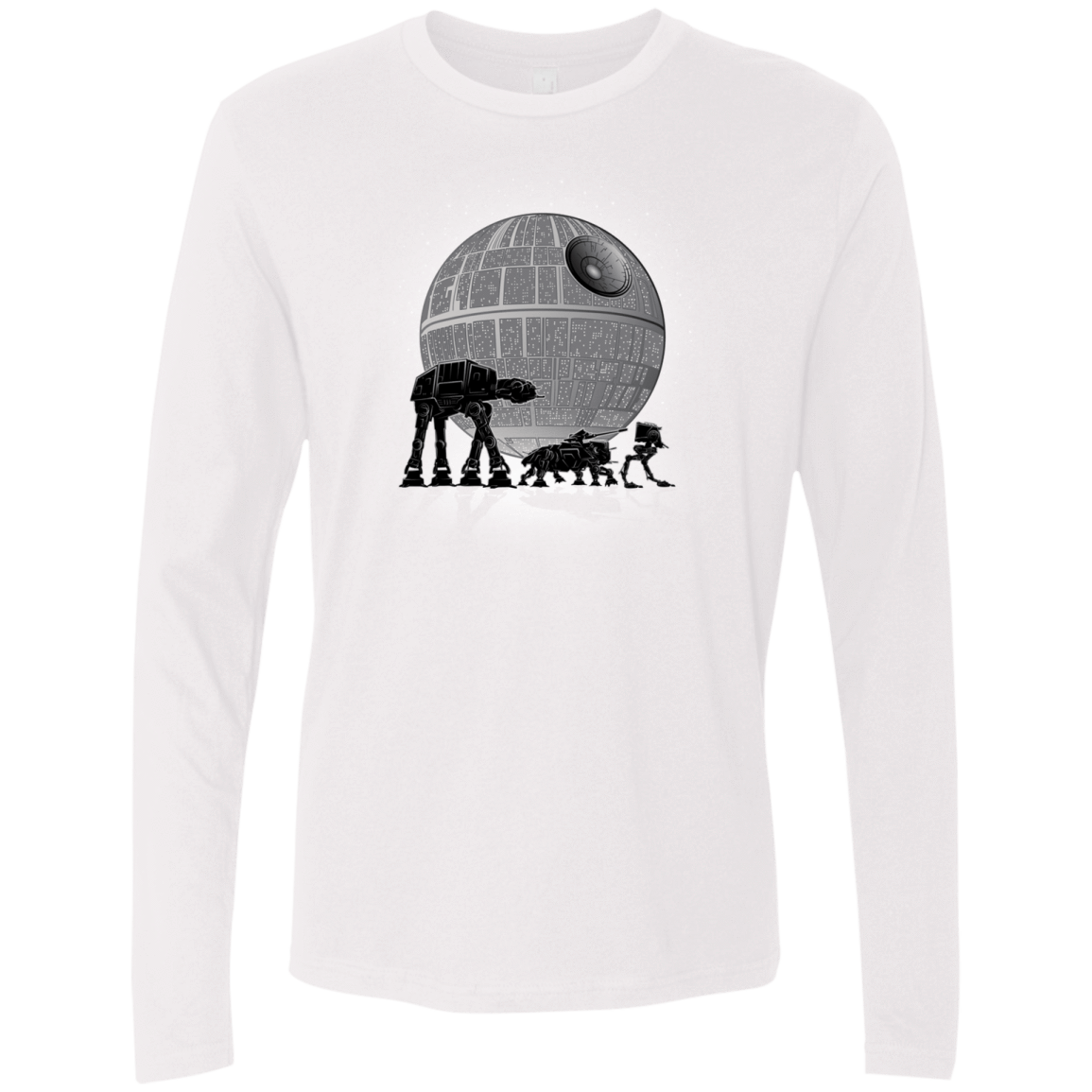 T-Shirts White / Small Full Moon Over Empire Men's Premium Long Sleeve