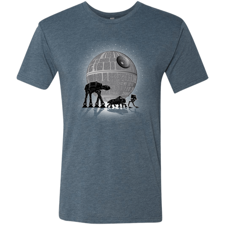 T-Shirts Indigo / Small Full Moon Over Empire Men's Triblend T-Shirt