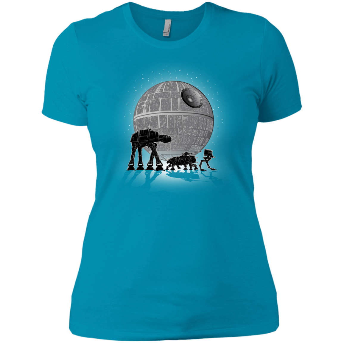 T-Shirts Turquoise / X-Small Full Moon Over Empire Women's Premium T-Shirt