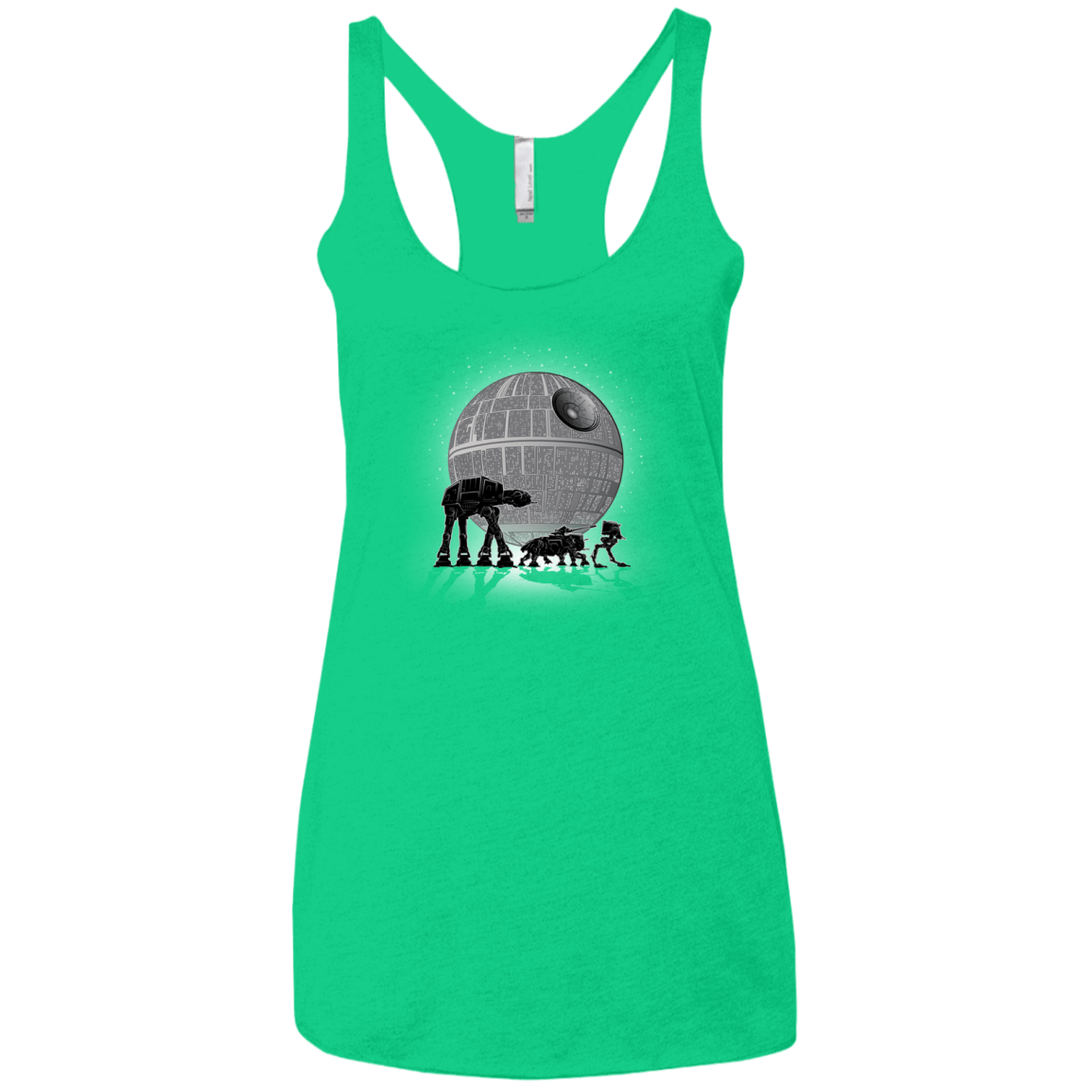 T-Shirts Envy / X-Small Full Moon Over Empire Women's Triblend Racerback Tank